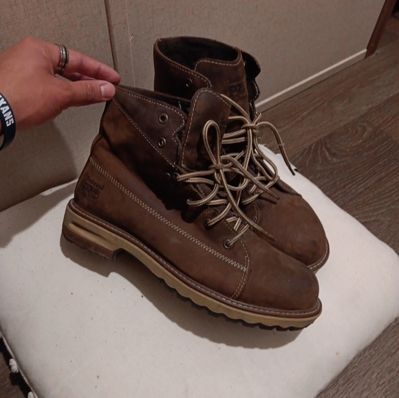 Timberland PRO Hightower 6" Alloy Toe Work Boot, Women's Size 9, Brown - Picture 2 of 10